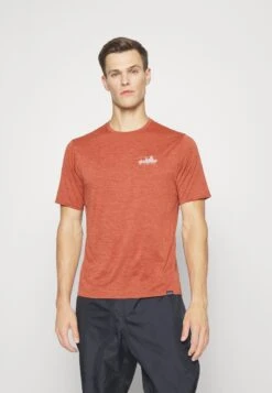 Patagonia Cap Cool Daily Graphic - T-Skjorte Til Trening - Burl Red