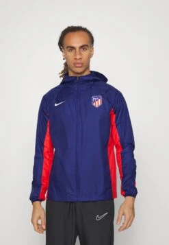 Nike Performance Atletico Madrid Allweather Jacket - Regnjakke - Blue Void/Sport Red/White