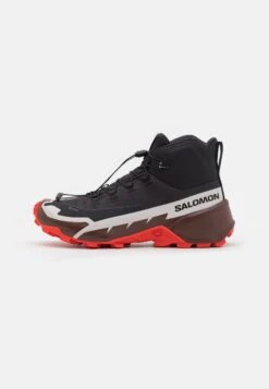 Salomon Cross Hike Mid Gtx 2 - Fjellsko - Black/Bitter Chocolate/Fiery Red