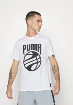 Puma Posterize Tee - T-Shirts Med Print - White