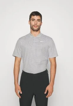 Dry Fit Victory Stripe - Poloskjorter - Smoke Grey/White