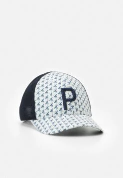 PUMA Golf Palms Trucker Cap - Cap - White Glow/Deep Navy