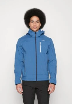 CMP Man Jacket Zip Hood - Softshelljakke - Dusty Blue