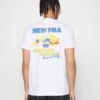 NEW ERA Burger Food Graphic Tee - T-Shirts Med Print - White