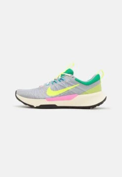 Nike Performance Juniper 2 Nn - Løpesko For Mark - Wolf Grey/Citron Pulse/Team Gold/Stadium Green/Baltic Blue/Volt