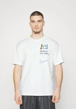 Nike Performance Nba Brooklyn Nets City Edition Max Tee - T-Shirts Med Print - White