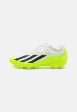 ADIDAS PERFORMANCE X Crazyfast 3 Mg- Fotballsko - Footwear White/Core Black/Lucid Lemon