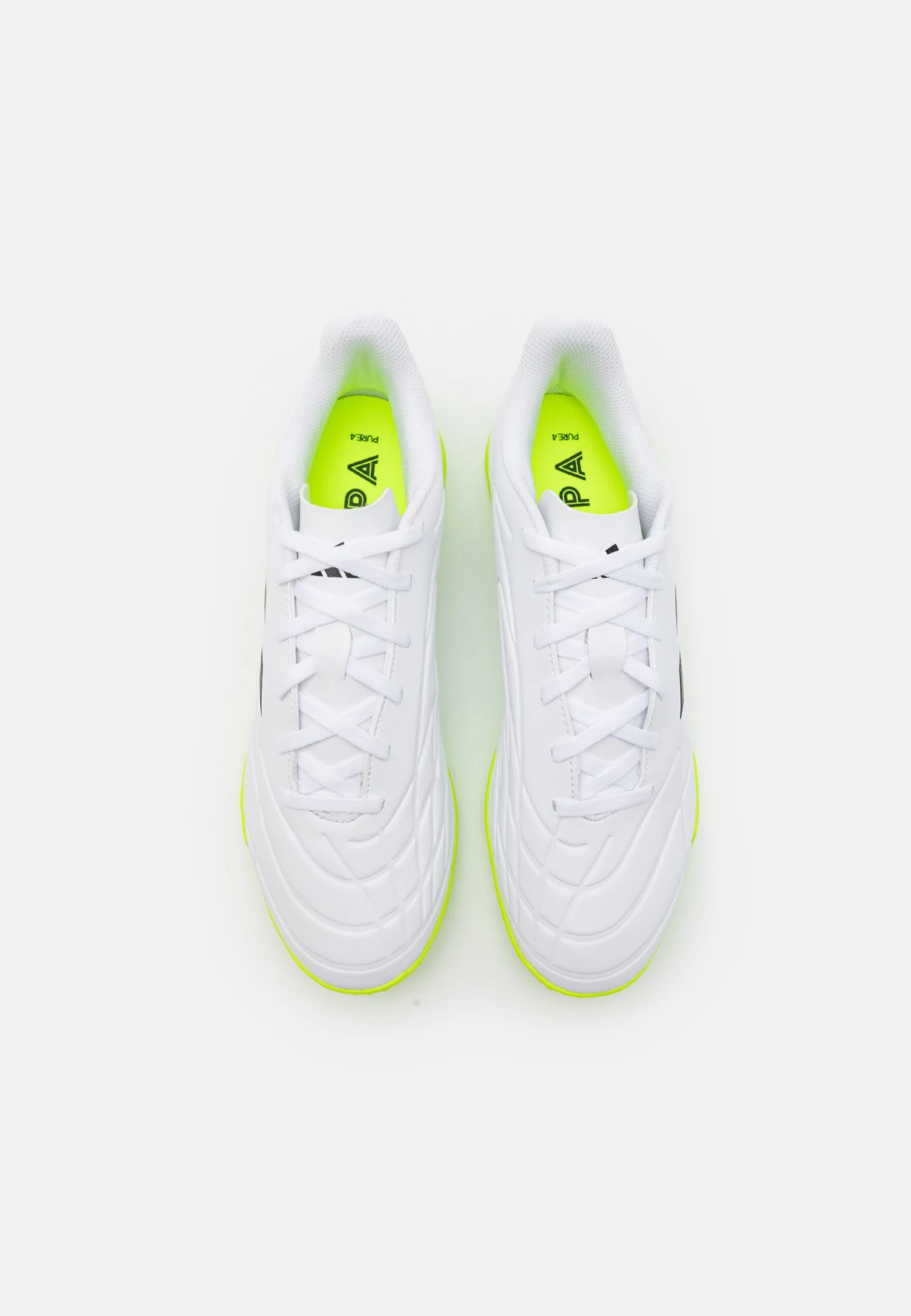 ADIDAS PERFORMANCE Copa Pure 4 In - Fotballsko Innendørs - Footwear White/Core Black/Lucid Lemon - Bilde 4